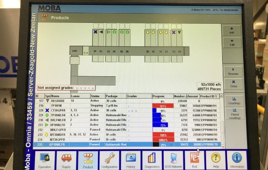 Ovotrack grader communication