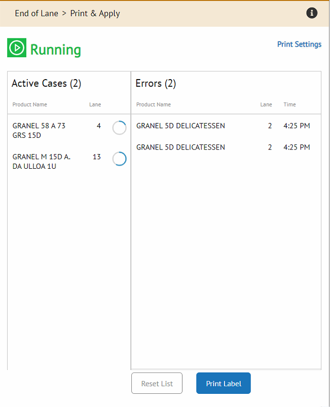 Ovotrack Case Tracking screen